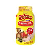 原装进口美国美国L'il critters丽贵小熊糖钙+VD小熊软糖(2岁以上)150粒