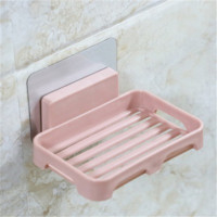 浴室肥皂盒吸盘壁挂式沥水免打孔卫生间香皂架肥皂架香皂盒家用|2个装:欧粉