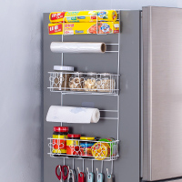 厨房冰箱置物架侧收纳冰箱挂架多功能调味收纳架家用储物侧壁挂篮