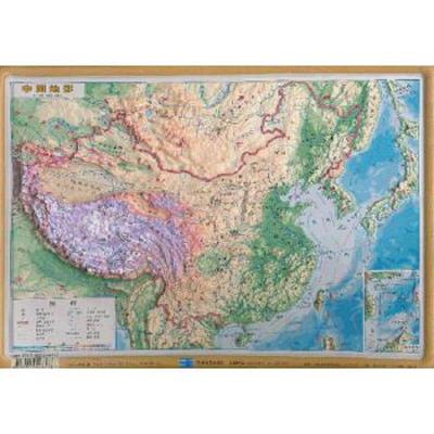 中国地形(1:22300000) 9787802126473 正版 星球地图出版社 编 星球地图出版社