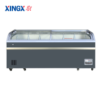 星星（XINGX） SD/SC-700BY 商用冰柜大容量圆弧柜冷藏冷冻玻璃门展示柜超市组合卧式冷柜雪柜