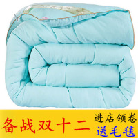 送毛毯】水洗棉蚕丝被冬被加厚被子10斤被芯8斤双人89%蚕丝被冬季