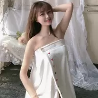 绒浴巾浴裙可穿式裹胸吸水大毛巾浴巾浴袍比纯棉更吸水