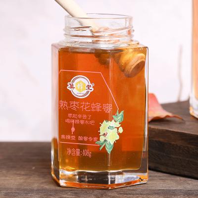 集蜂堂蜂蜜 成熟枣花蜂蜜408g成熟蜂蜜天然农家自产纯蜂蜜 玻璃瓶