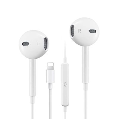 苹果7耳机iphone7plus/6s/8p/x入耳式k歌通话手机耳塞xr/max扁头 蓝牙版[扁头]耳机