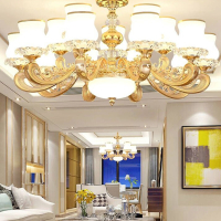 古达欧式客厅吊灯奢华大气家用简欧大厅现代简约卧室餐厅灯年新款