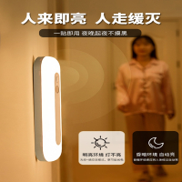 古达智能人体感应灯长条免布线家用充电粘贴式过道橱柜衣柜小夜灯