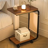 法耐(FANAI)卧室床头置物架沙发客厅边几现代简约床边柜小型可移动带轮小桌子