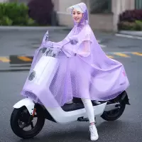 电动车雨衣单双人骑行男女成人时尚电动自行车加大摩托车防水雨披