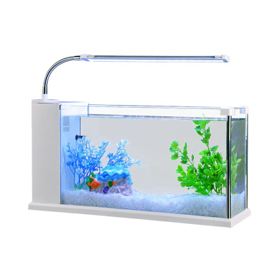 鱼缸水族箱小型玻璃桌面迷你小鱼缸生态创意造景中型金鱼缸长方形