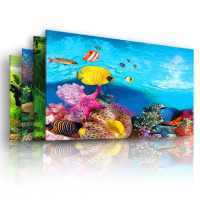 鱼缸背景纸高清壁纸3d立体背景图案水族造景鱼缸装饰贴纸背景画
