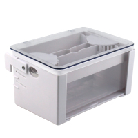 三合一水幕式乌龟缸过滤盒鱼缸过滤器滴流盒上滤盒上置低水位