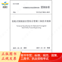 T/CCIAT 0012-2019装配式钢制波纹管综合管廊工程技术规程 团体标准