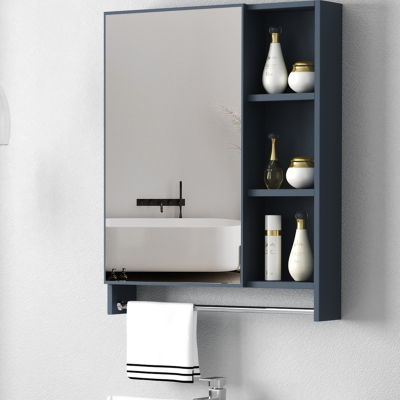 纳丽雅(Naliya)北欧式挂墙式镜柜单独收纳盒太空铝镜箱浴室柜组合卫生间储物镜子