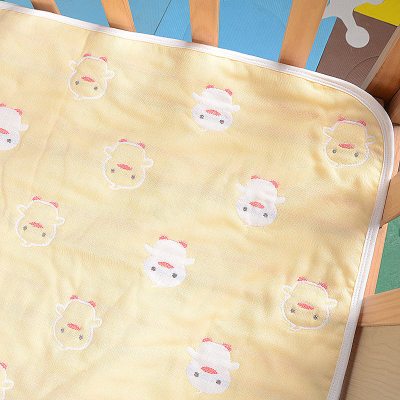 迪鲁奥(DILUAO)婴儿防水可洗透气纯棉纱布隔尿垫大号双面宝宝防漏垫儿童儿床