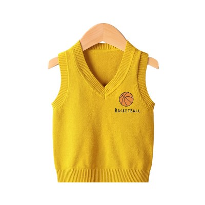 迪鲁奥（DILUAO)2021新款秋装男童马甲宝宝毛衣儿童无袖针织小童百搭衣服