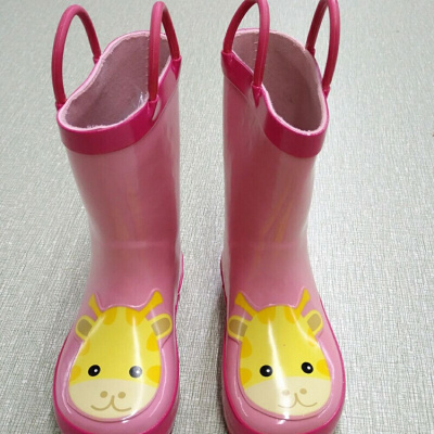 迪鲁奥(DILUAO)童大童卡通雨靴宝宝水鞋儿童雨鞋中筒小童胶鞋套鞋女童鞋子