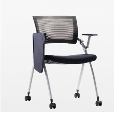 环杰金属架培训椅带写字板折叠会议椅HJ-434