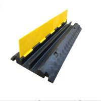 丰甲线槽道路减速带橡胶PVC电缆保护槽压线板盖板中二线槽1000*350*65mm