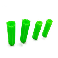 丰甲塑料膨胀管螺丝钉膨胀管锚栓塑料膨胀塞膨胀螺丝螺栓 绿色M6×22.5mm(1000个装)