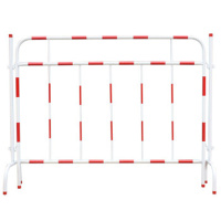 环杰铁马护栏HJ-1637道路警示隔离栏防护栏红白色