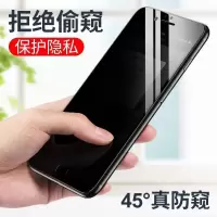 苹果防窥钢化膜iphonexsmax xs xr全屏8/7/6splus真防手机膜