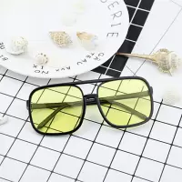 华晨宇同款网红眼镜透明方形平光镜防辐射男女圆脸潮大框眼镜框架|黑框 送眼镜盒眼镜袋眼镜布
