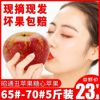 昭通丑苹果冰糖心苹果水果新鲜整箱10斤红富士当季嘎啦阿克苏