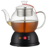 蒸汽煮茶器黑茶普洱华莱蒸茶壶玻璃保温电热水壶Z6|黑色(配玻璃盖)