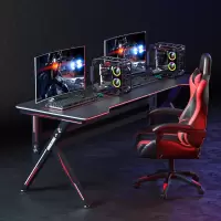 电脑桌电竞桌家用卧室书桌办公桌子台式游戏电竞桌椅组合套装