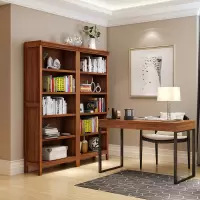 书柜书架简约现代小户型客厅实木组装自由组合简易实木书柜