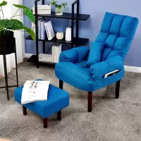 懒人沙发椅电脑椅单人沙发椅办公室折叠躺椅布艺喂奶哺乳椅榻榻米
