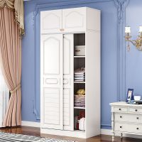 欧式衣柜彩色现代简约两门雕花移门衣橱组装板式推拉门大衣柜