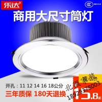 筒灯led 嵌入式12W9W开孔10 12 14 15 16 18 20 23cm18瓦4寸5 6寸