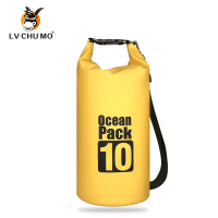 户外防水袋大容量漂流潜水沙滩手机收纳袋溯溪游泳浮潜防水包背包|10L单肩--黄色
