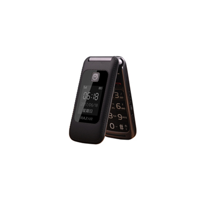 锐族r2015电信移动联通4g卡双屏翻盖老年老人学生备用手机|黑色 电信版