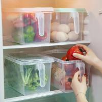 冰箱收纳盒抽屉式长方形鸡蛋厨房食品家用冷冻塑料储物盒子保鲜盒