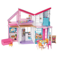 芭比(Barbie) 芭比娃娃套装大礼盒换装芭比娃娃梦幻衣橱彩虹城堡公主女孩玩具生日 新马里布市政屋FXG57