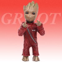 魏妮好 银河护卫队2树人格鲁特Groot小树精电影手办树脂模型玩具 S2竖中指 树人格鲁特
