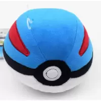 宠物小精灵神奇宝贝宝可梦pokemon精灵球毛绒玩具公仔娃娃玩偶 超级球12cm 尺寸如图质量保证