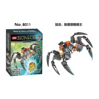 子玩具新年生化战士系列烈焰塔虎英雄拼装积木机器人拼图男孩 6011骷髅蜘蛛魔王