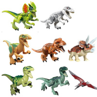 新年侏罗纪公园恐龙我的世界男孩子玩具迅猛龙霸王龙食肉牛龙 8款恐龙