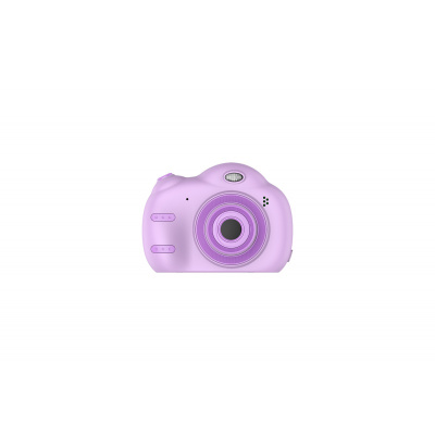 儿童相机2.4寸数码照相机双镜头mini小单反跨境新款玩具 紫色+8g卡