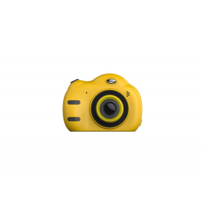 儿童相机2.4寸数码照相机双镜头mini小单反跨境新款玩具 黄色+8g卡