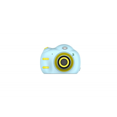 儿童相机2.4寸数码照相机双镜头mini小单反跨境新款玩具 蓝色+16g卡