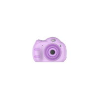 儿童相机2.4寸数码照相机双镜头mini小单反跨境新款玩具 紫色+16g卡