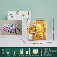 若态3D立体拼图拼装建筑模型手工DIY小屋 生日创意木质花房 美味厨房(送工具7件套+防护罩)