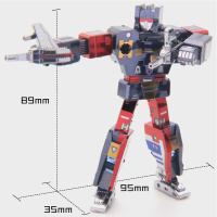艺模G1声波磁带部落变形金刚高难度拼图3D立体金属拼装模型手办 G1声波磁带部落迷乱