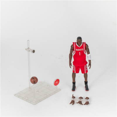 NBA篮球球星手办乔丹库里詹姆斯明星科比模型人偶公仔玩偶摆件 1号麦迪 国产高约22cm