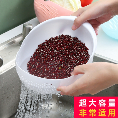 烘焙精灵创意厨房淘米器洗米筛家用淘米盆塑料沥水篮洗菜篮大小多功能
